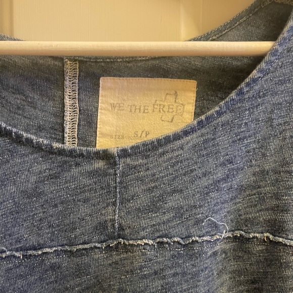 Blue We the Free Oversized Shirt - Picture 5 of 6